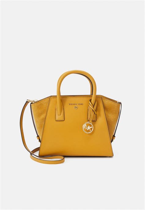 handtasche gelb michael kors|Michael Kors large satchel handbag.